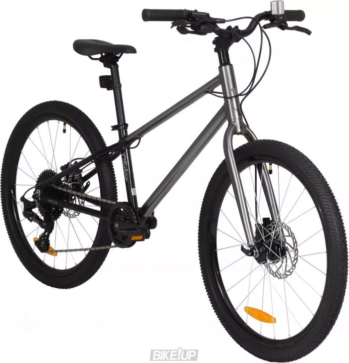 Велосипед 24" PRIDE Glider 4.2 2025 Чорний Сірий