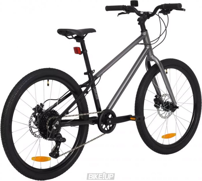 Велосипед 24" PRIDE Glider 4.2 2025 Чорний Сірий