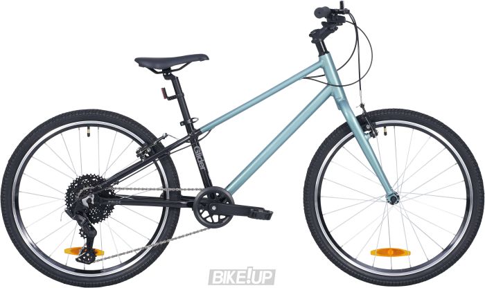 Велосипед 24" PRIDE Glider 4.1 2025 Чорний Блакитний