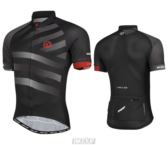 Веломайка з коротким рукавом KLS Rival чорний 