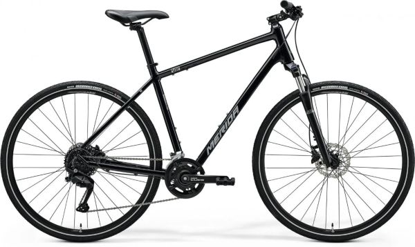 Велосипед гібрид 28" MERIDA Crossway 100 Glossy Black