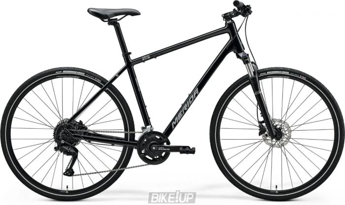 Велосипед гібрид 28" MERIDA Crossway 100 Glossy Black