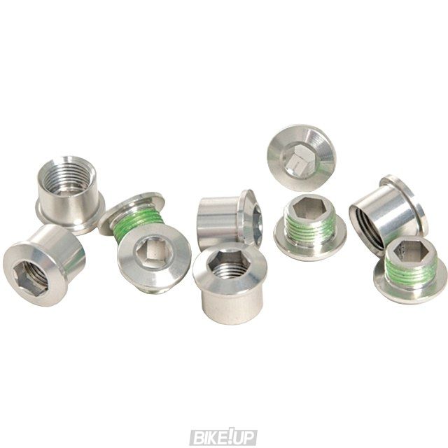 Сервисные запчасти CHAINRING BOLT KIT 5 ALUM/SILVER
