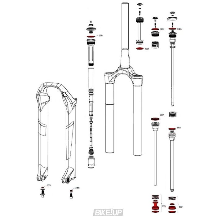 Сервісний набір RockShox 200 HOUR/1 YEAR PIKE/PIKE DJ SOLO AIR A1