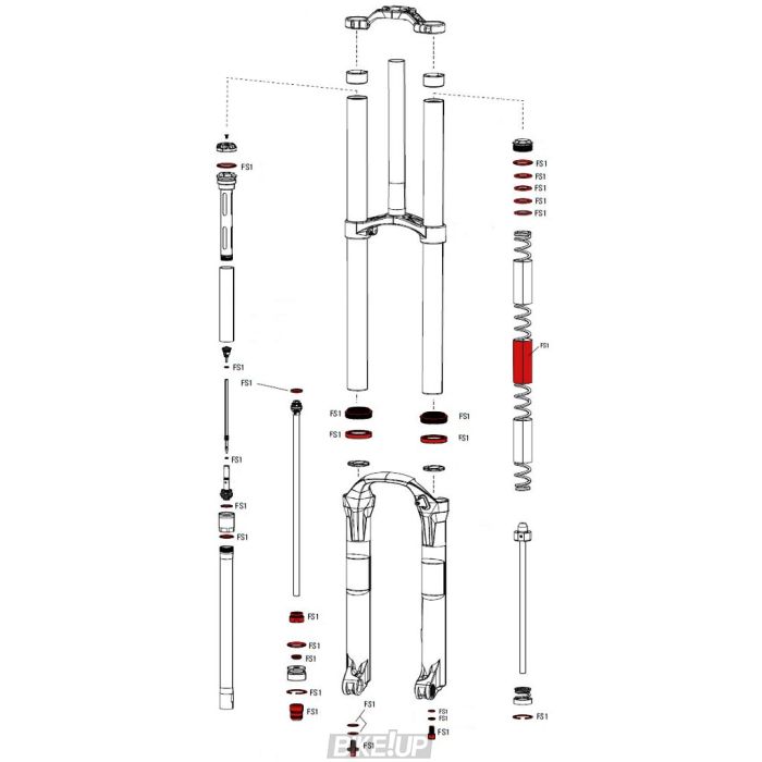 Сервісний набір RockShox SERVICE KIT FULL BOXXER TEAM CGR DMP UPG