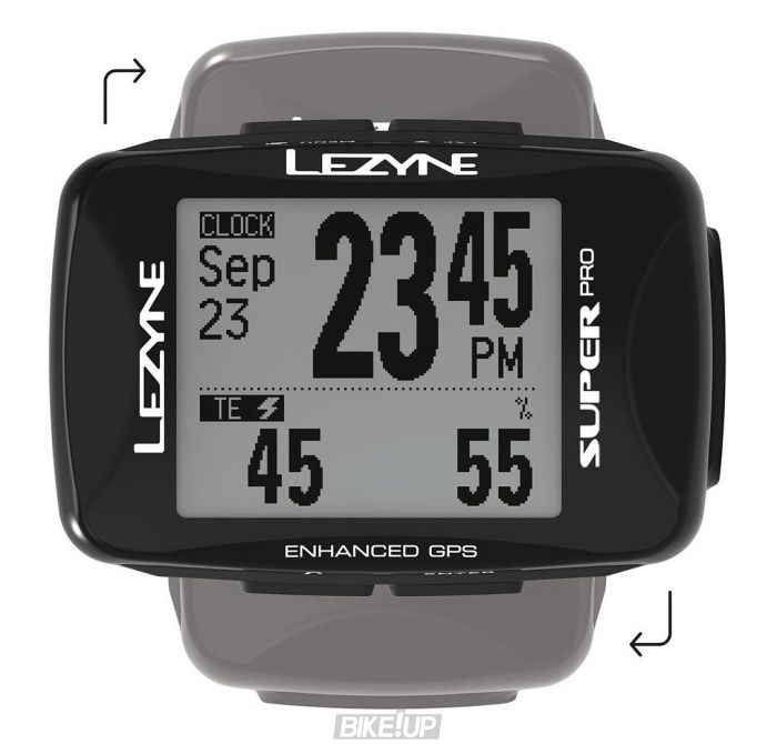 GPS компьютер Lezyne SUPER PRO GPS HRSC LOADED Чорний Y13