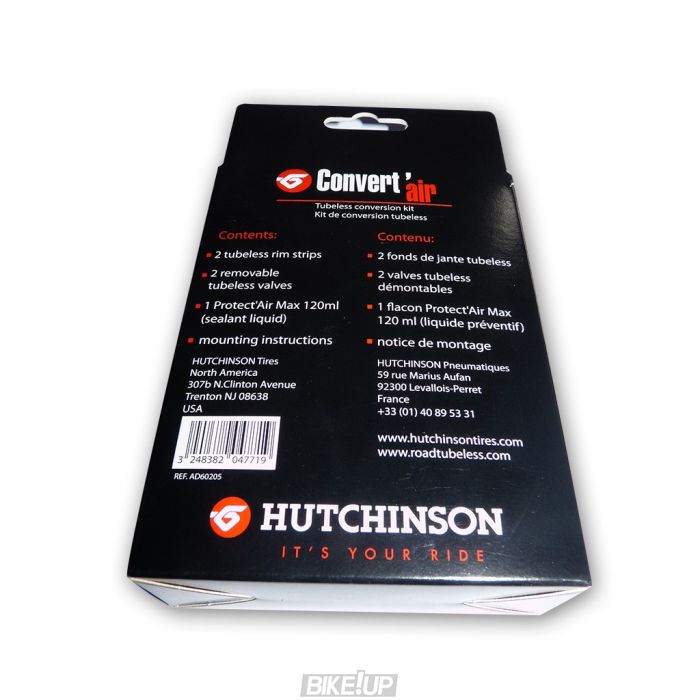 Набір для встановлення безкамерних покришок Hutchinson CONVERT'AIR/KIT CONVERS TL 29"