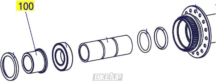 Адаптер втулки DT SWISS SP 100L DBCL TA15 B