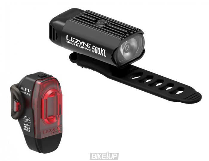 Комплект світла Lezyne HECTO DRIVE 500XL / KTV PRO PAIR Чорний/Чорний 500/75 люменівів Y13