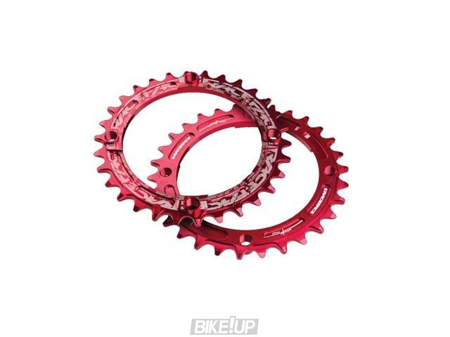 Зірка RaceFace CHAINRING,NARROW WIDE,104X34,RED,10-12S