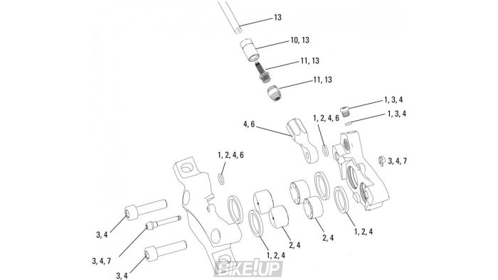 Сервисные запчасти CALIPER SPARE PARTS KIT CODE/GUIDE RE