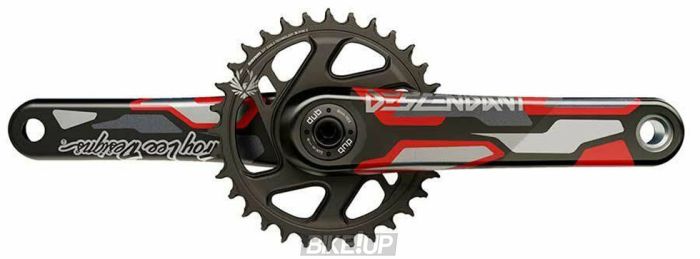 Шатуни TRUVATIV Descendant Troy Lee Designs DH DUB83 165 Зірка 36Т Червоний