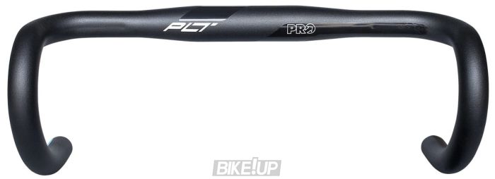 Кермо PRO шосейне компакт PLT 44cm/31.8mm, чорне