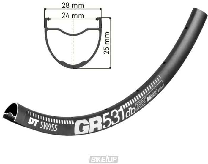 Обід DT SWISS GR 531 29X24 DISK BRAKE 28отв.