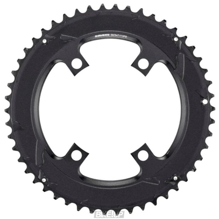 Зірка SRAM Road Asymmetrical 50T 110 Alum 3mm Black (50-34)
