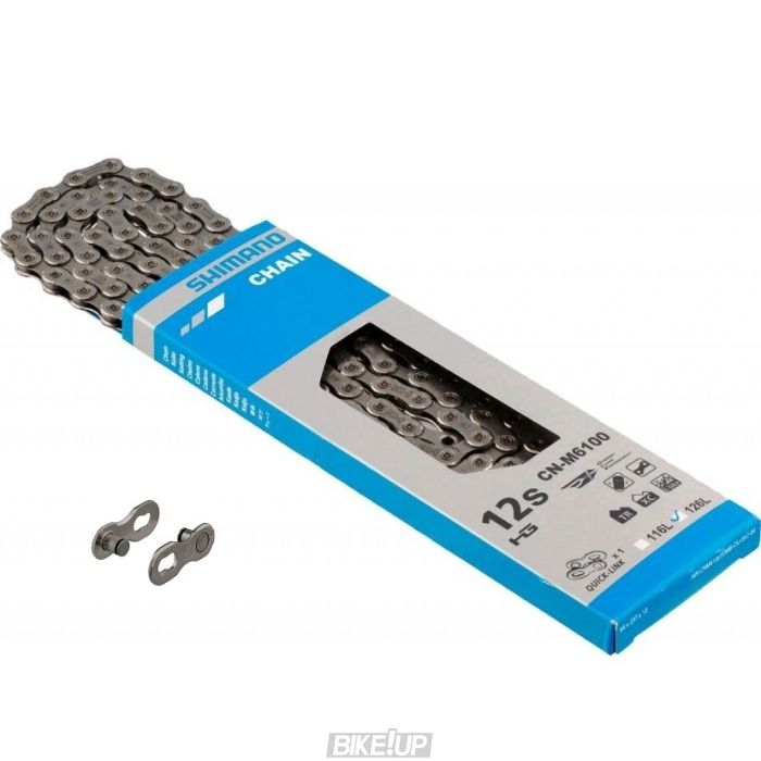 Ланцюг CN-M6100 DEORE, 126 лінків, 12-швидк, +QUICK-LINK