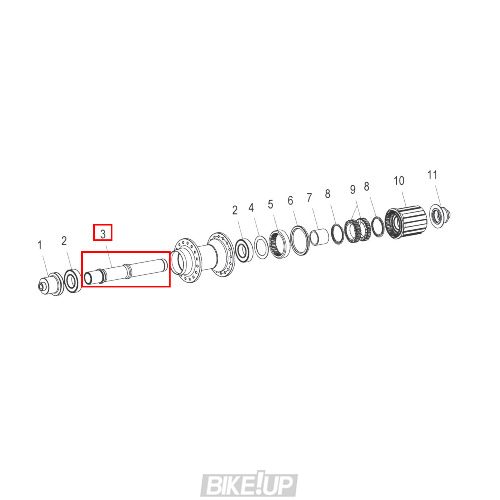Вісь внутрішня DT SWISS RW AXLE AL XXXMM ?15/42.1MM