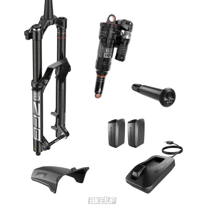 Комплект підвіски RockShox Flight Attendant Upgrade Kit - (ZEB 29 FA 170, SuperDeluxe205x60FA Trunnion/No Bushing, DubFA Pedal Sensor, 2 Batteries w/charger) A1 - Specialized Enduro 2020-2022
