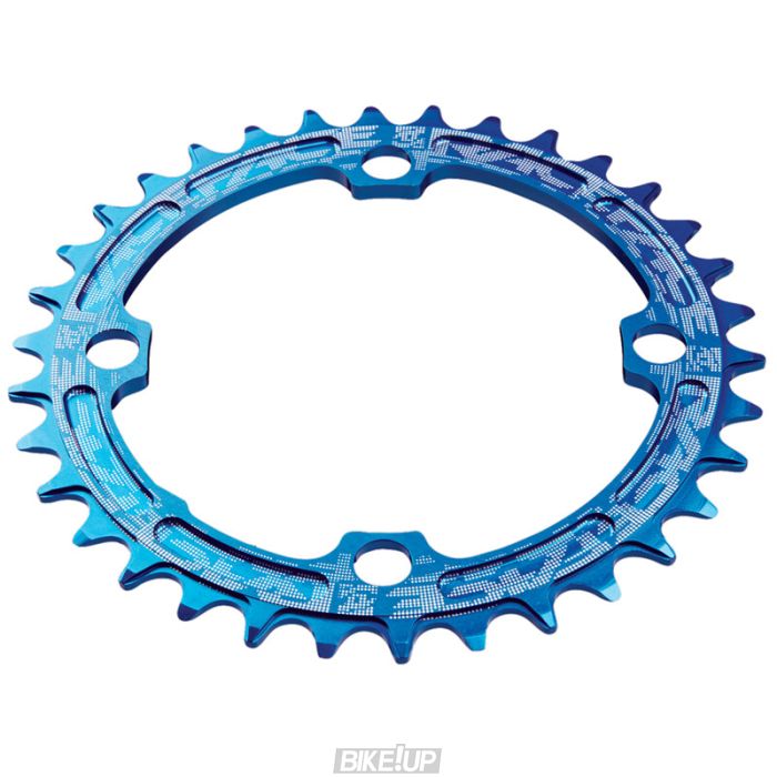 Зірка RaceFace CHAINRING,NARROW WIDE,104X30,BLU,10-12S