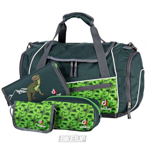 Набір DEUTER OneTwoSet - Hopper колір 2018 forest dinio (3830116 OneTwo; 80261 Hopper; 3890215 Chest Wallet; 3890416 Pencil Pouch; 2890315 Pencil box)