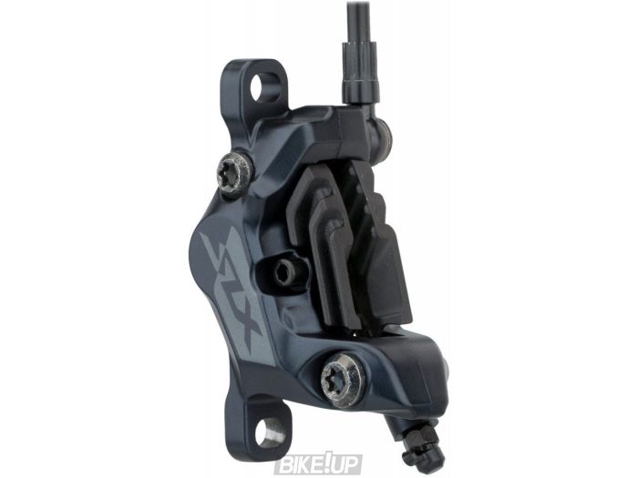 Гальмо гідравл. дискове M7120 SLX переднє (ліва ручка, 4-поршн каліпер, J-kit гідролінія 1000мм)