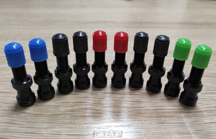 Bicycle tubeless valve BikeBros Schrader AV 35mm  Black Green