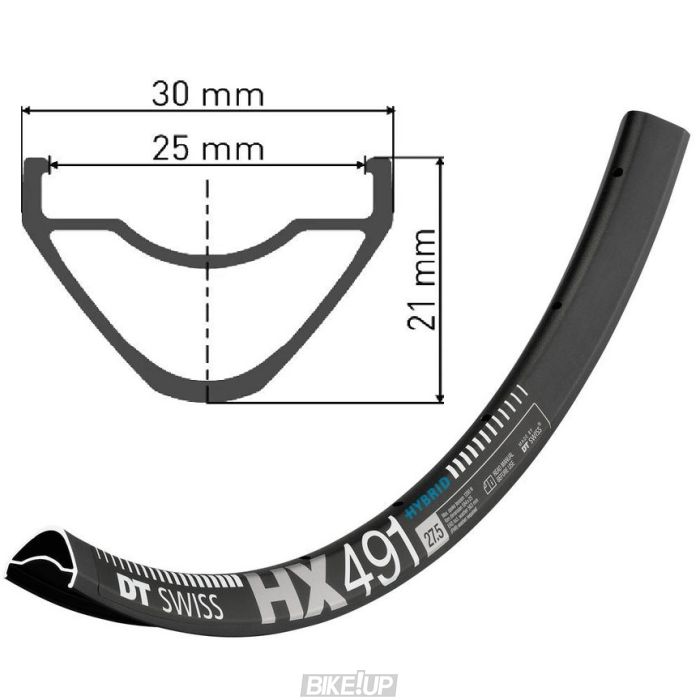 Обід DT SWISS HX 491 27x25 DISK BRAKE 28отв.