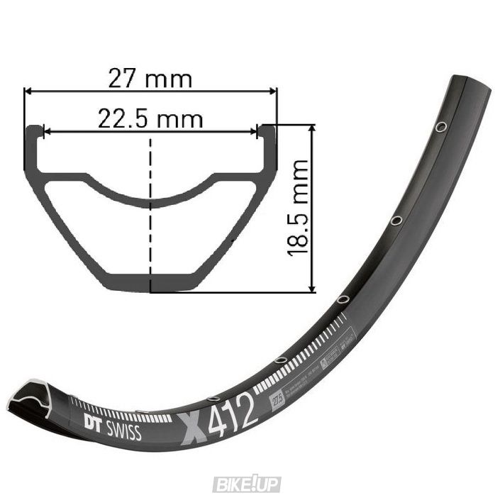 Обід DT SWISS X 412 27x225 DISK BRAKE 28отв.