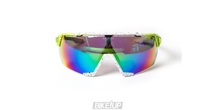 Окуляри LYNX Omaha Race Shiny Green White with Black Spot Omaha Race