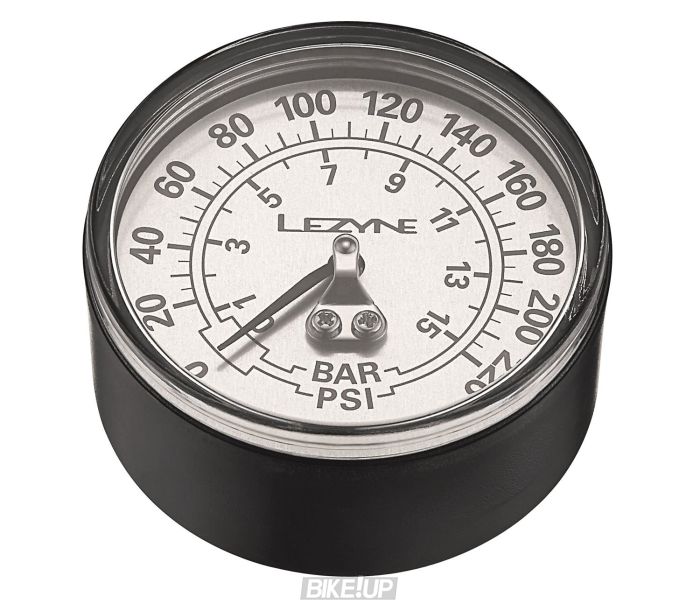 Манометр Lezyne 220 PSI GAUGE 2.5" Сріблястий 220PSI Y13
