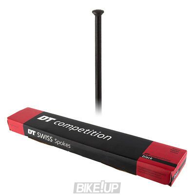 Шприхи DT Swiss Competition Race Straight pull 2.0/1.6/2.0 mm x 300mm Black (Чорний) 100шт