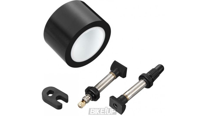 Комплект для бескамерки TUBELESS KIT TUBELESS UNI VALVE/TAPE KIT 23MM, 2RIMS