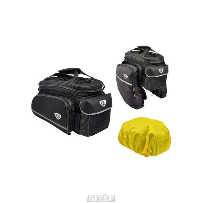 Сумка Longus INCREASER,   на багажник, чорний