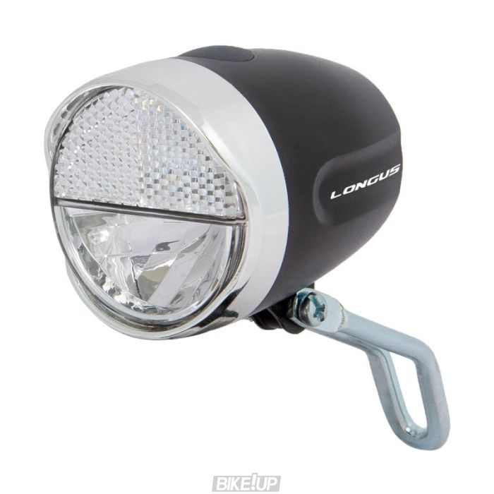 Світло переднє Longus FRONT 1W  LED 2 ф-ції, чорний