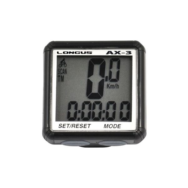 Велокомп`ютер Longus АХ-3, 13 ф-цій, чорний Special Edition