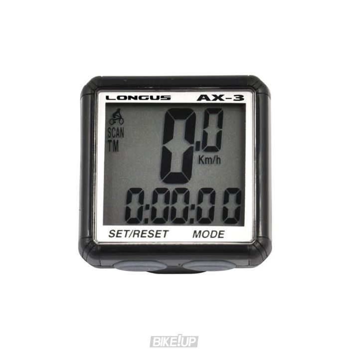 Велокомп`ютер Longus АХ-3, 13 ф-цій, чорний Special Edition